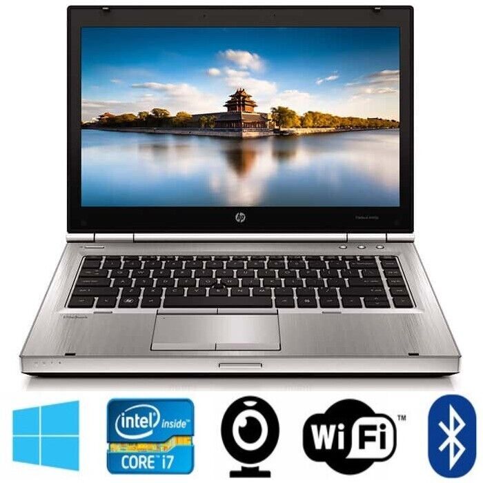 Laptop HP Elitebook 8460p i7-2620M 8GB RAM 128GB SSD DVD 1600x900ox HD+ Win10
