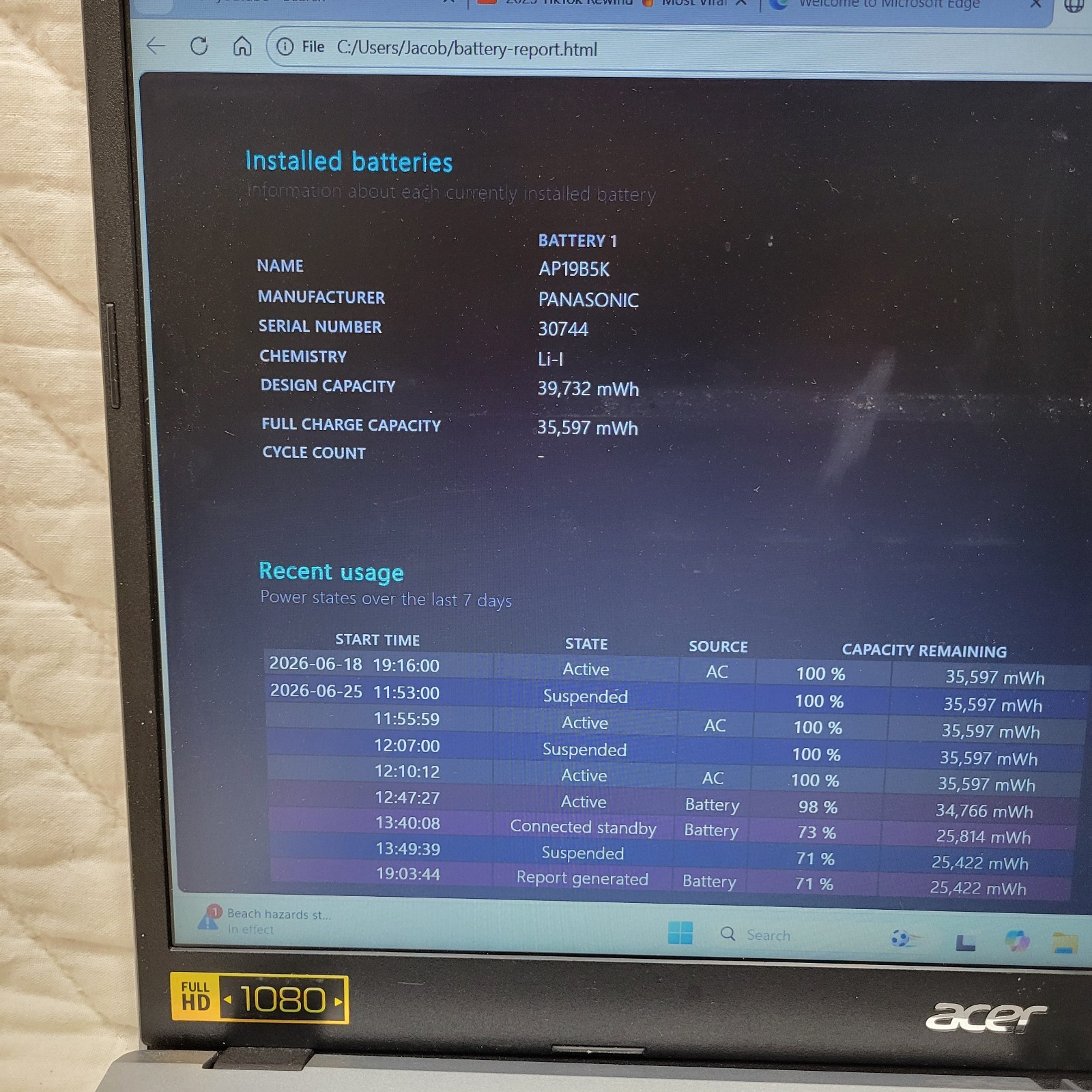Acer Aspire 3 A315-59 Win 11 Core i5-1235U 1.3GHz 8GB RAM 256GB SSD 15.6″
