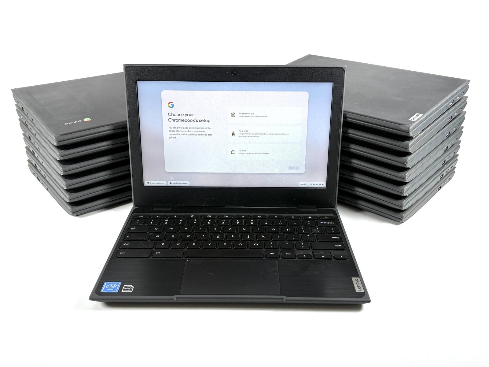 Lot x14: Lenovo 100e 2nd Gen Chromebooks – 2.6GHz Celeron N4000, 4GB, 32GB eMMC