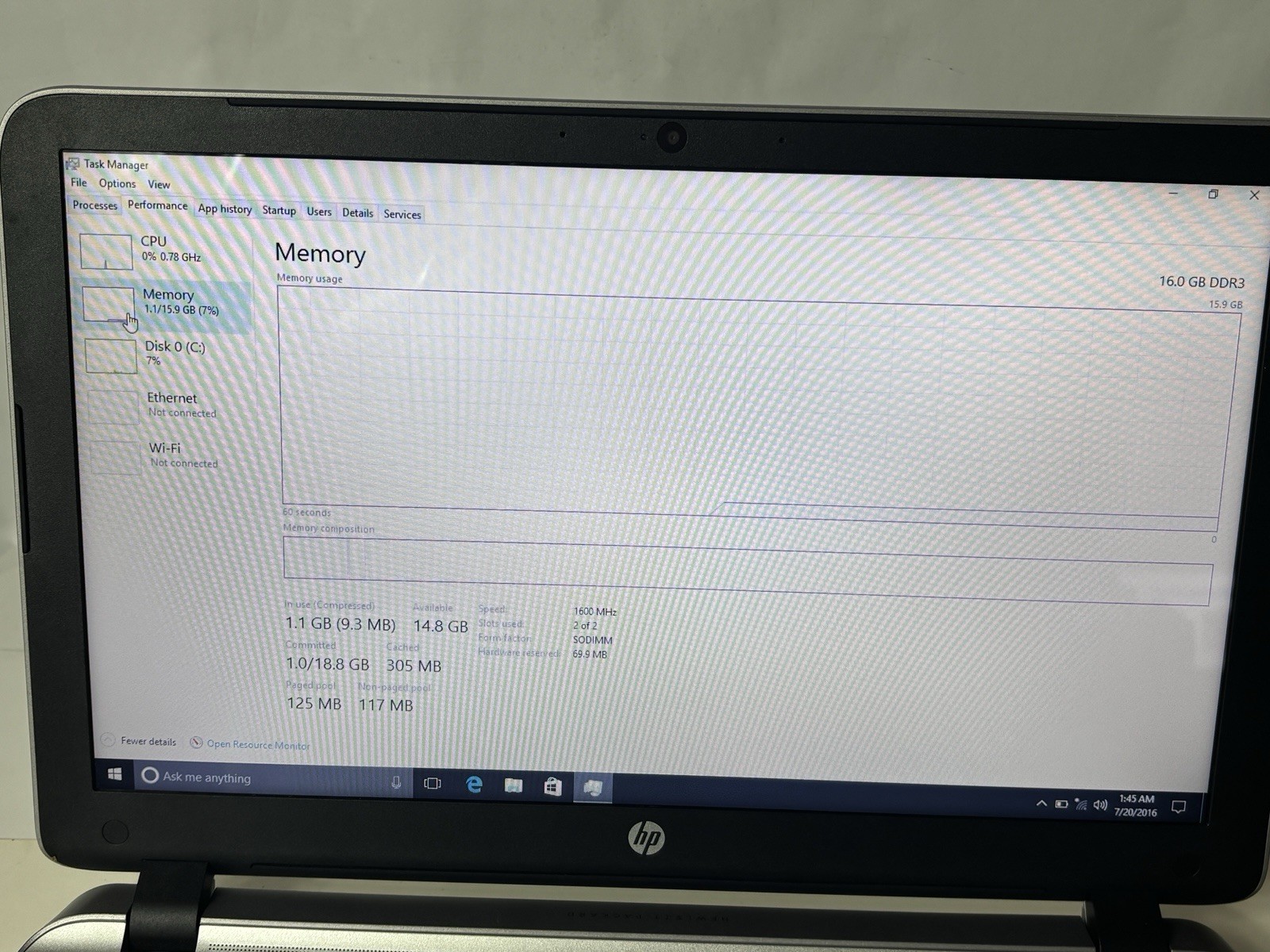 HP Envy 15t-k000 15.6″ Laptop i7-4710HQ 2.50GHz 16GB Ram 1TB HDD Win 10 Home