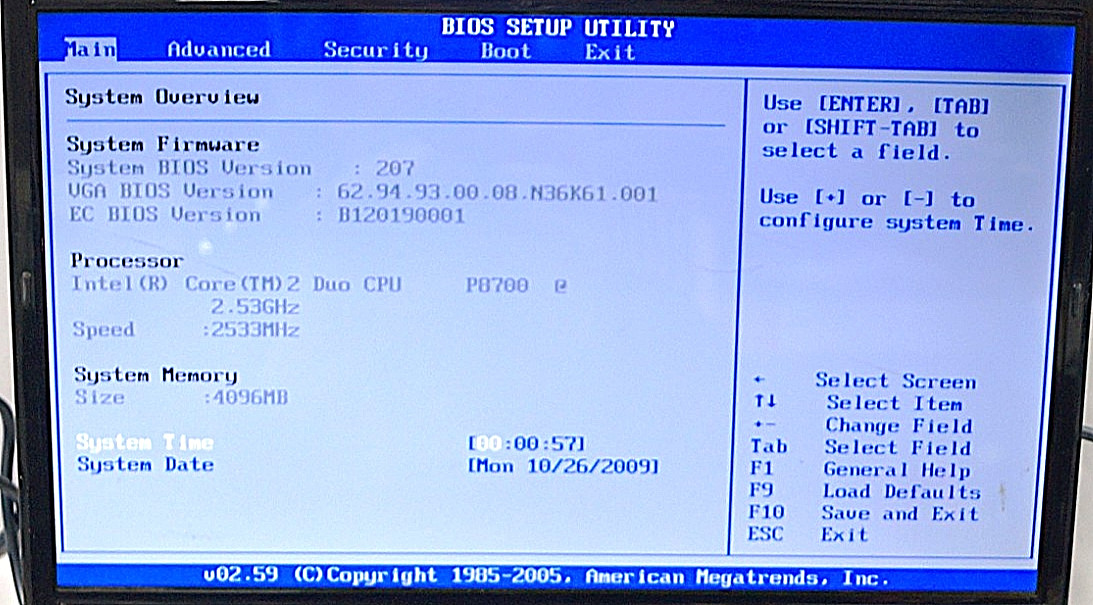ASUS K61IC 16″ Notebook Altec 4GB Mem 2.53GHz Win7 Intel Core 2 WORKING PoR B153
