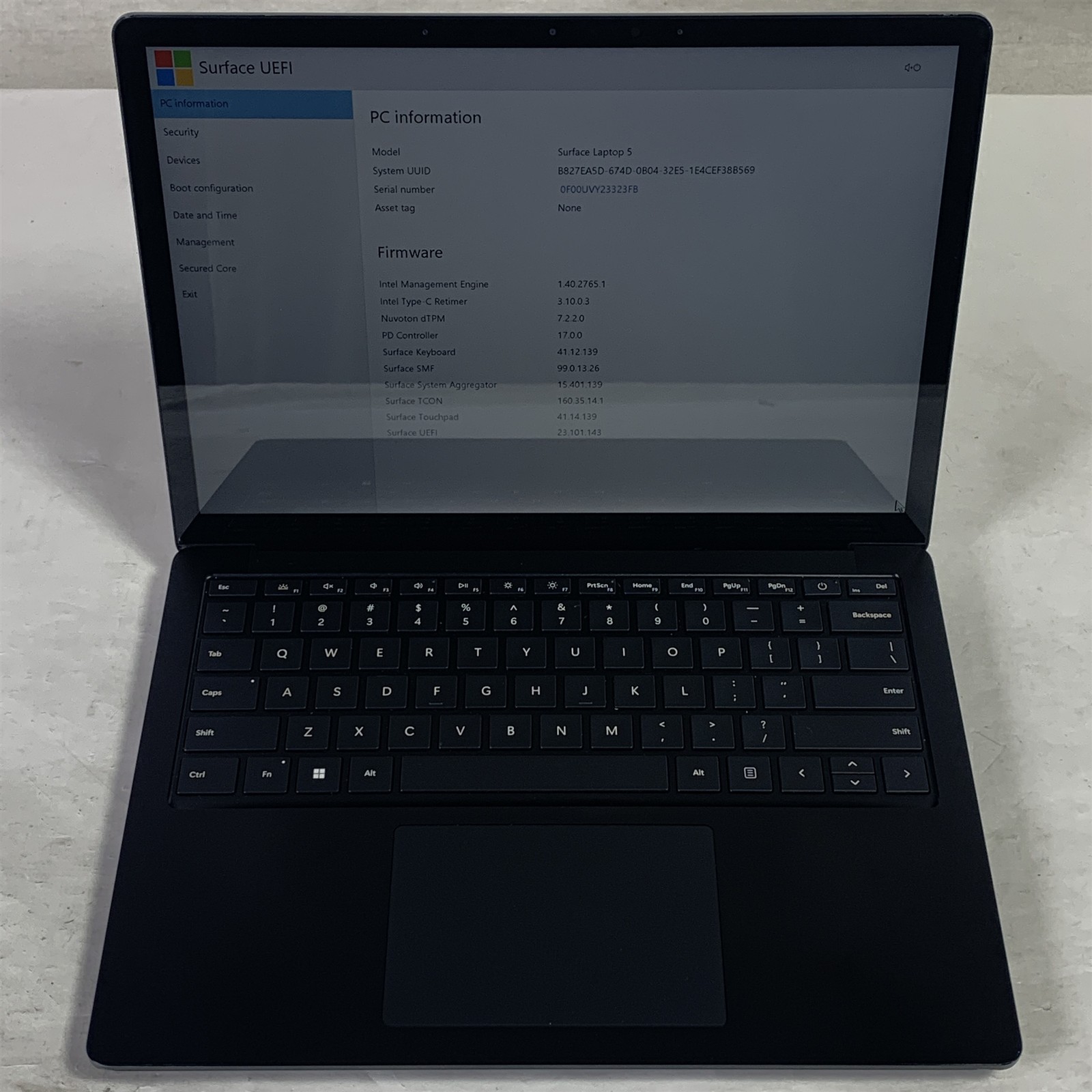 Microsoft Surface Laptop 5 1951 13.5″ i5-1245U 1.6GHz 16GB 256GB NVMe SSD -Win11