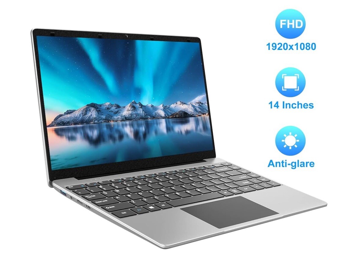 jumper 14 Inch Laptop 12GB DDR4 256GB SSD Windows 11 Laptops Celeron Processor