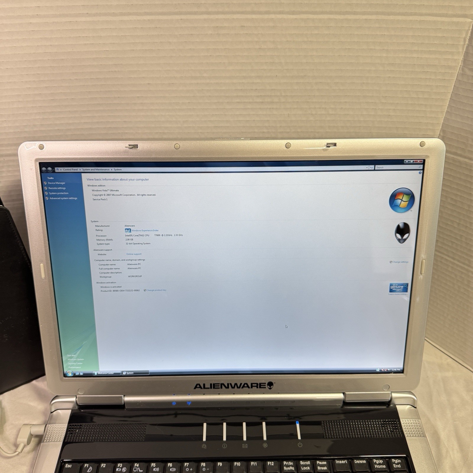 Alienware M5700i R2 17” Windows Vista Ultimate Area 51 Vintage Gaming Laptop