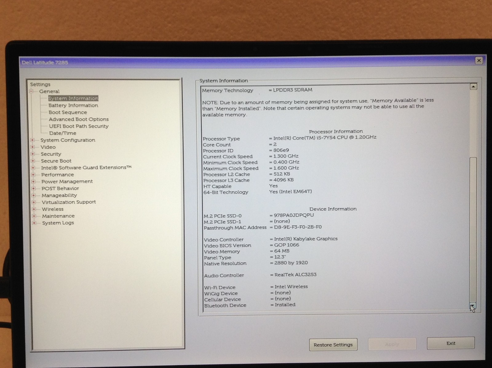 Dell Latitude 7285 2-in-1 Touch Laptop i5-7Y57 1.20Ghz 12.3″ w/ 8GB, 128Gb M2