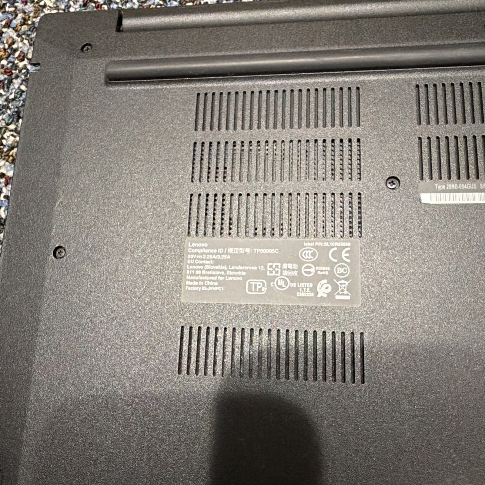 Lenovo ThinkPad E580 Laptop Black