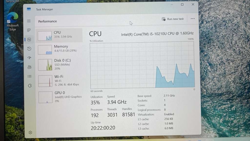 Lenovo ThinkPad T14 Gen1 14″ Ci5-10310U 16GB 256GB SSD Win11 charger