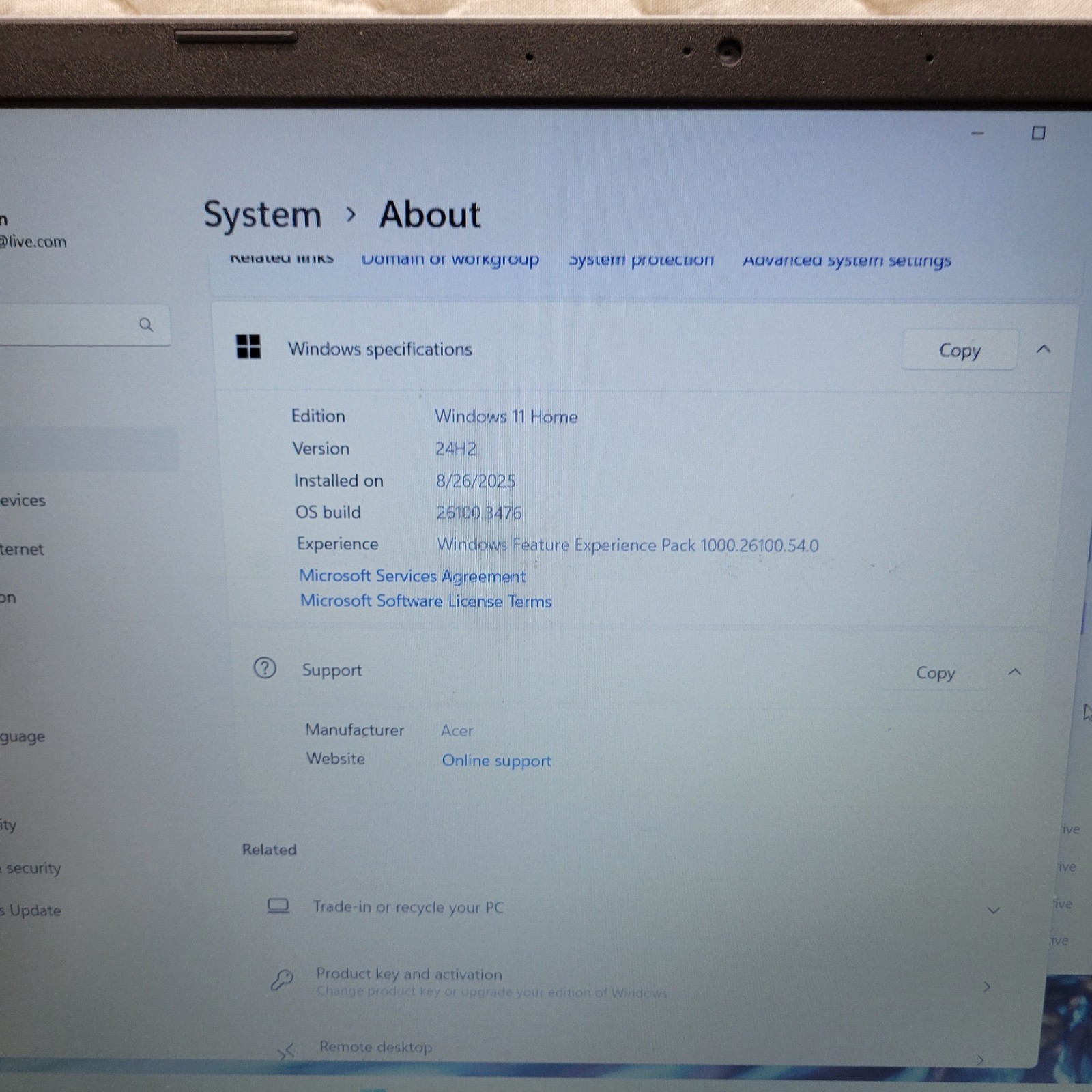 Acer Aspire 3 A315-59 Win 11 Core i5-1235U 1.3GHz 8GB RAM 256GB SSD 15.6″