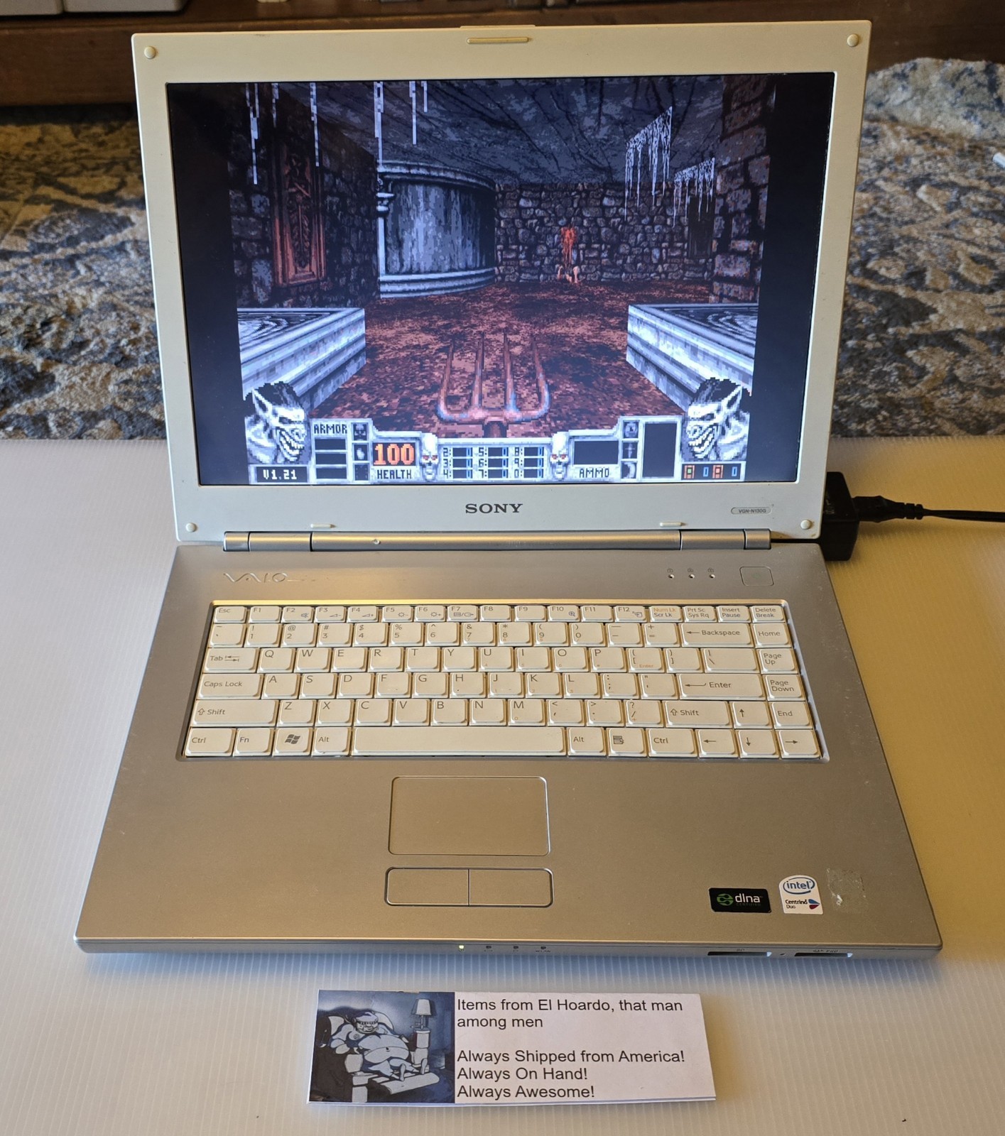 Sony Vaio VGN-N130G PCG-7T1L 512MB ram 80GB hdd 1.6ghz Core Duo Tested README