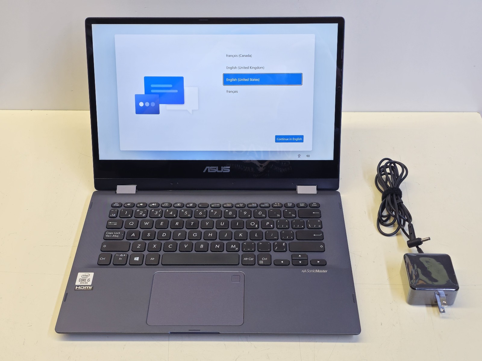 Asus 14″ Vivobook Flip Core i5-10210U + 8GB + 512GB M.2 Windows 11 Pro TESTED