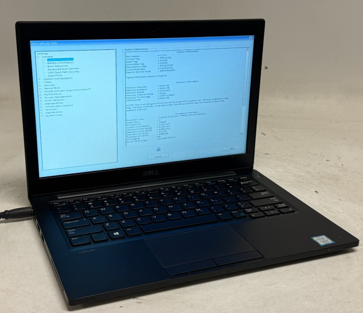 Dell Latitude 7280 12.5″ (i7-7600u – 8GB RAM – 256GB SSD – Win11Home)