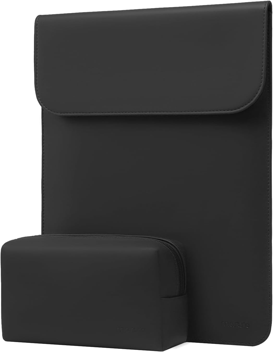 Black 13-13.3 Inch Laptop Sleeve Case for MacBook Neo 13, Pro, Air, Faux Suede