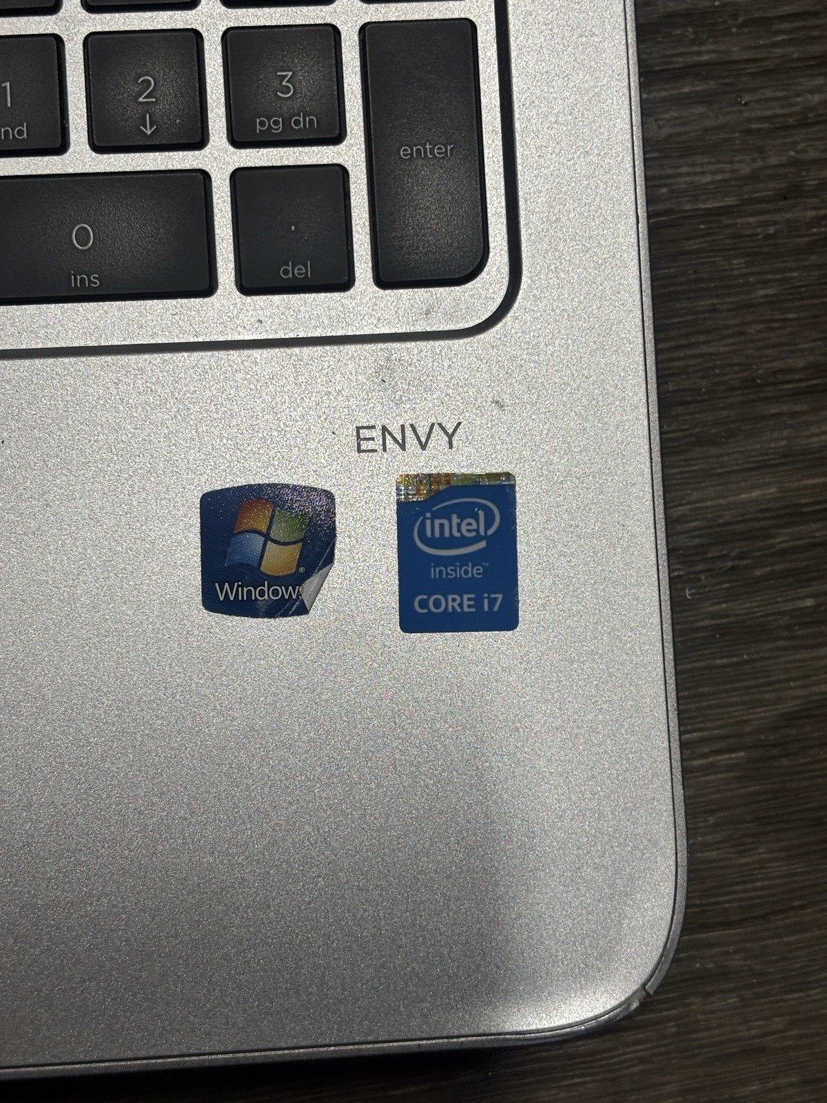 HP Envy Beats Audio Silver Laptop W/ Built Webcam Unit Not tested for parts