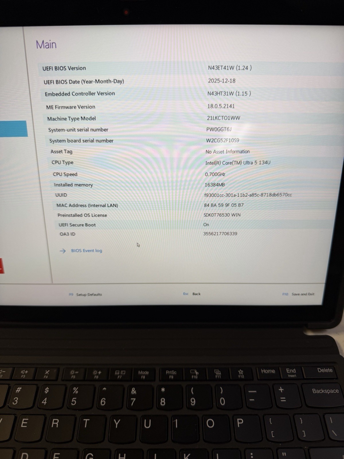 ThinkPad X12 Detachable Gen 2 12″ FHD+ Touch ULTRA 5 134U 256GB SSD