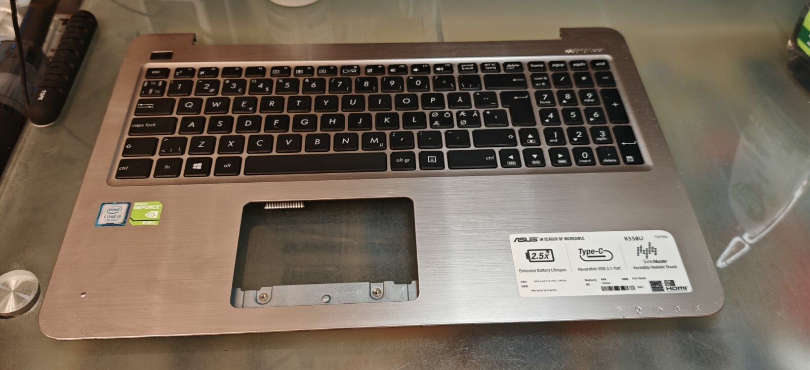 ASUS X556U R556U F556U R558 TOP BODY PALMREST 13N0-UAA0811 13NB0BG3AP0111