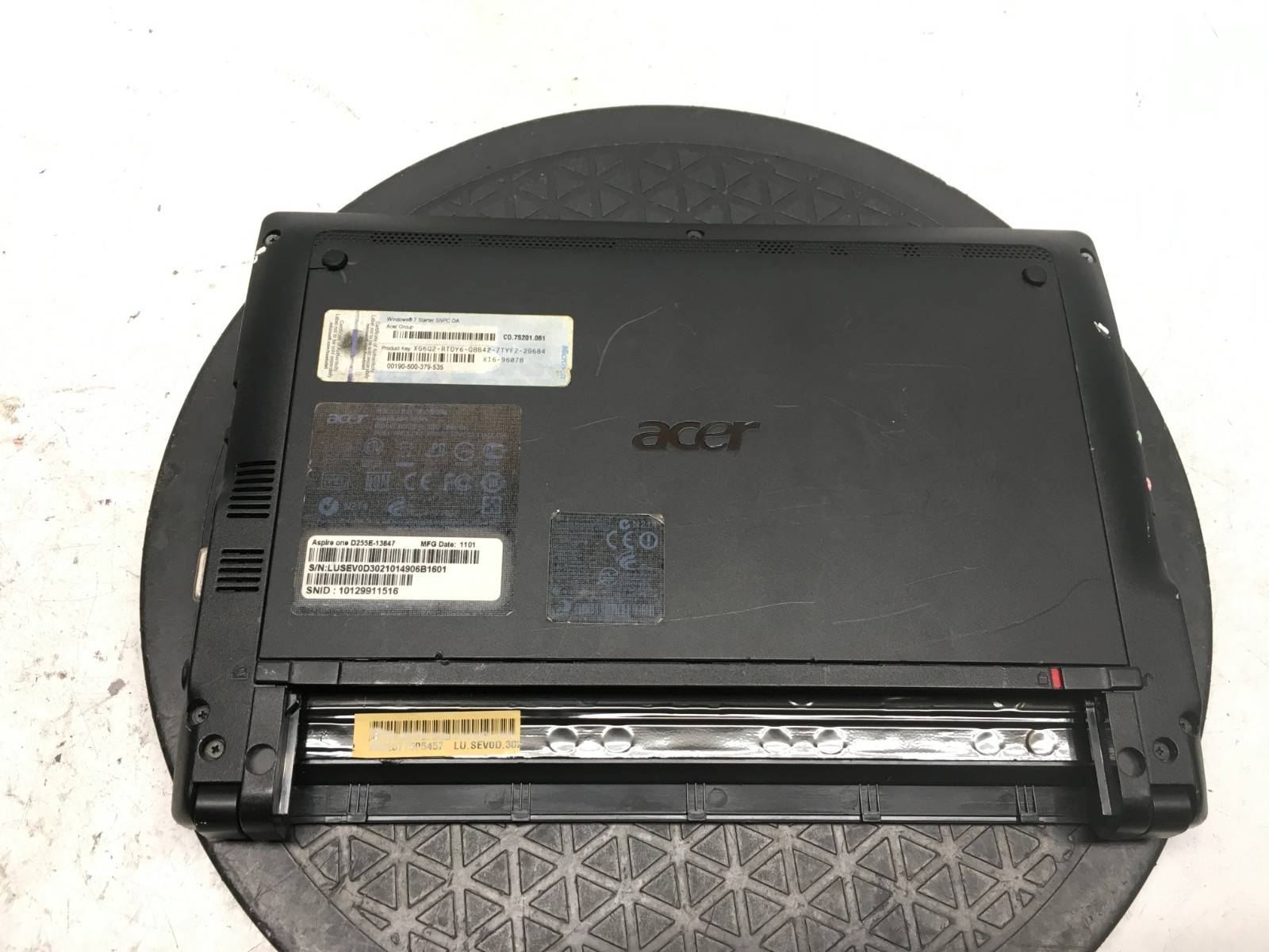 Acer Aspire One D255E Intel Atom N455 1.66GHz 1 GB NO HDD