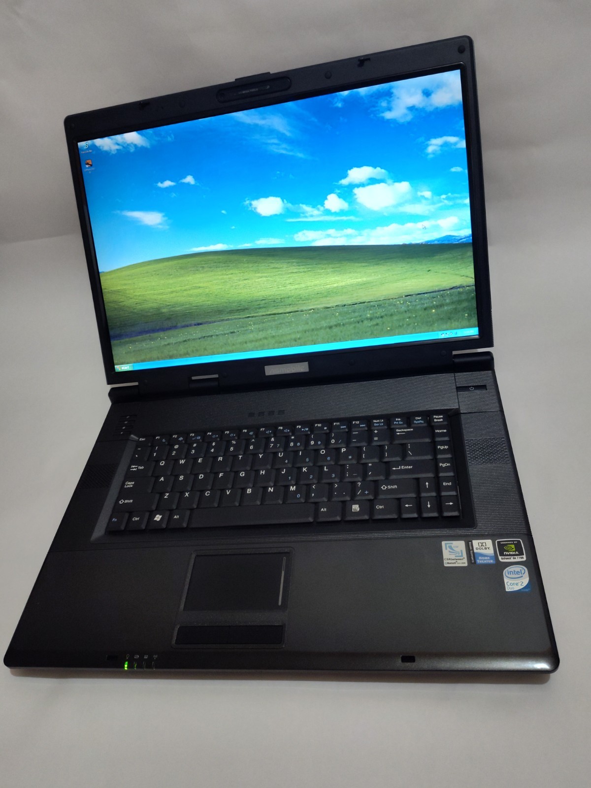 RARE OLD WINDOWS XP GAMING ASUS ASMOBILE NVIDIA GEFORCE CORE DUO Retro Laptop
