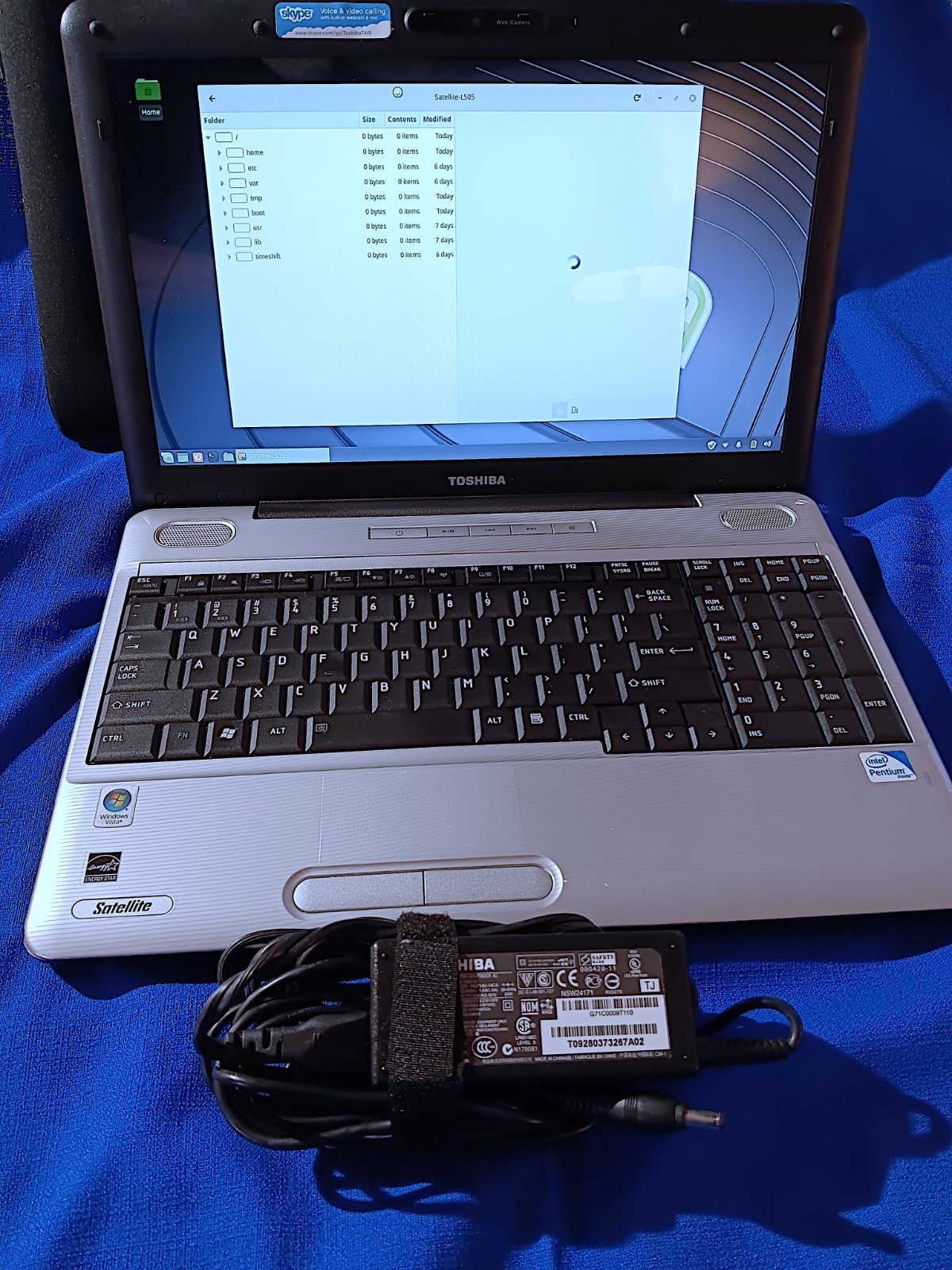 Toshiba Satellite laptop L505-S5964 Linux Mint v19 32 bit 320GB 4GB RAM w/Batt