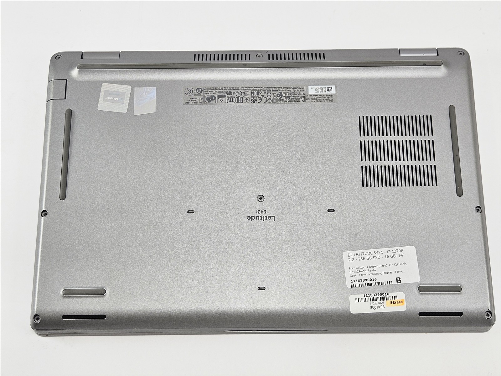 Latitude 5431 Dell 14″ i7-1270P 2.2GHz 16GB 256GB SSD Laptop