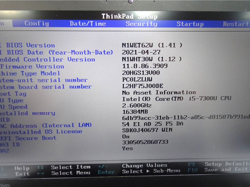 Lenovo ThinkPad T470s Laptop i5-7300U 2.6GHz 16GB 256GB SSD Win 8 COA Grade C
