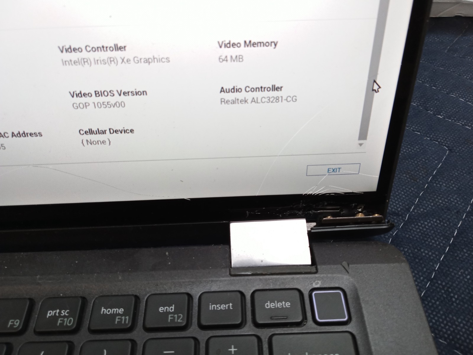 Dell Latitude 7420 | i5-1145G7@2.6GHZ | 16GB RAM | BROKEN SCREEN & HINGE | READ