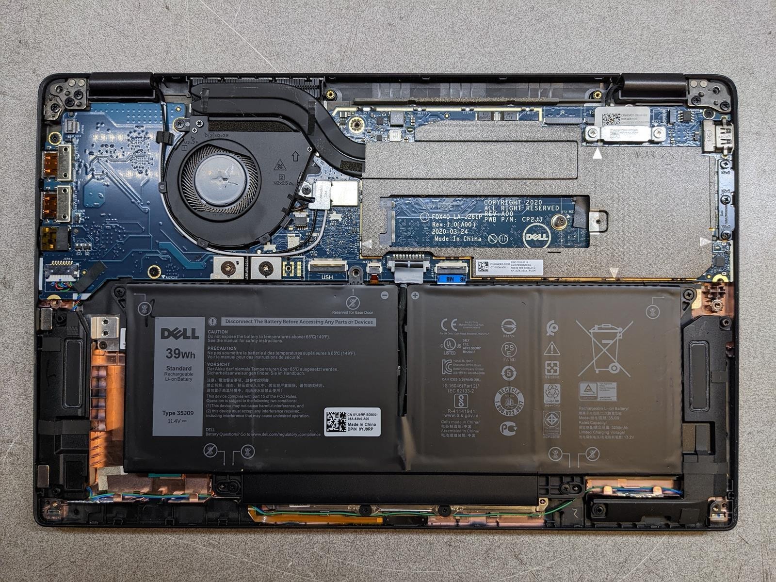 DELL LATITUDE 7410 i5-10310U @ 1.70 GHz, 16 GB RAM, NO HDD/OS