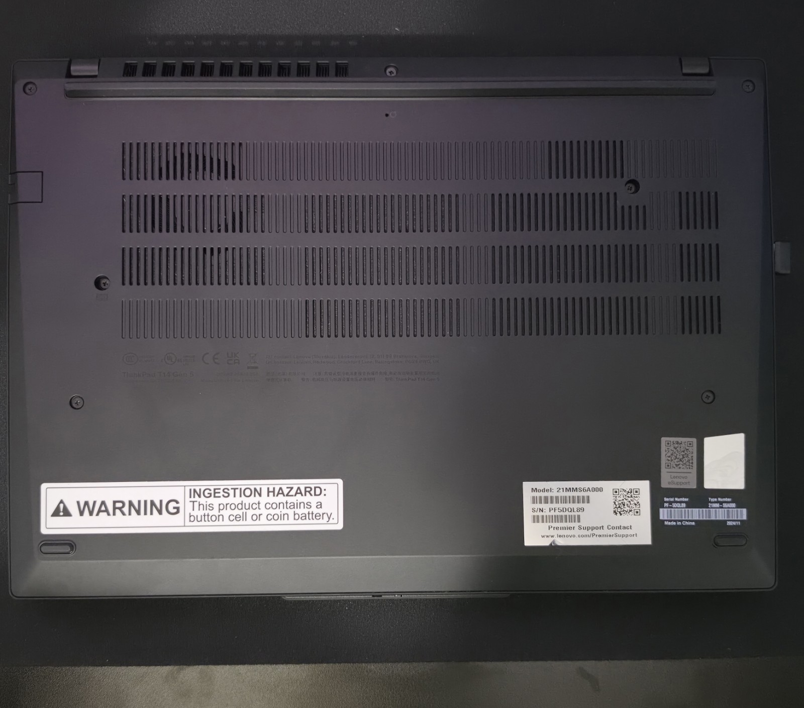 Lenovo ThinkPad T14 Gen 5 WITH 2 YEARS WARRANTY| Intel CPU | 16GB RAM | M2 SSD