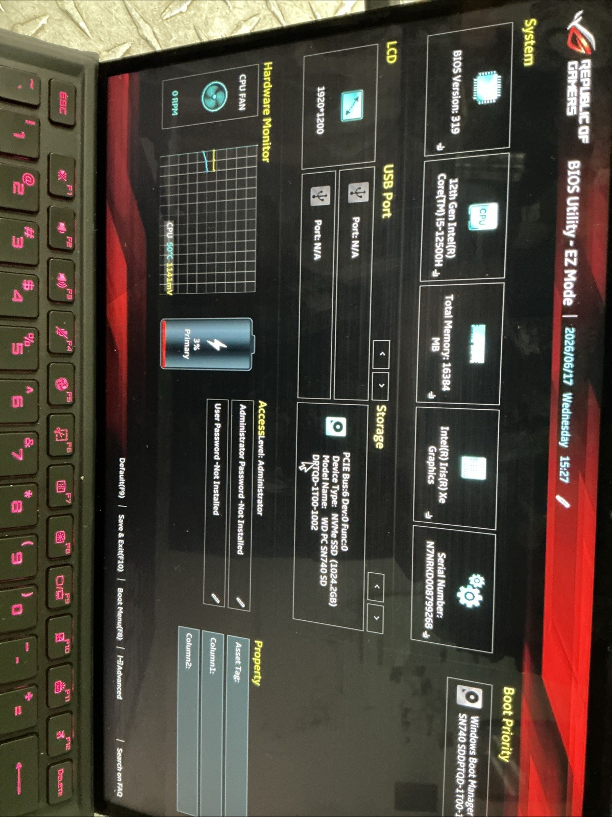 Asus ROG Flow Z13 GZ301Z 13.4″ i5-12500H 2.5GHz 16GB RAM | 1 TB SSD | Win 11 Hom