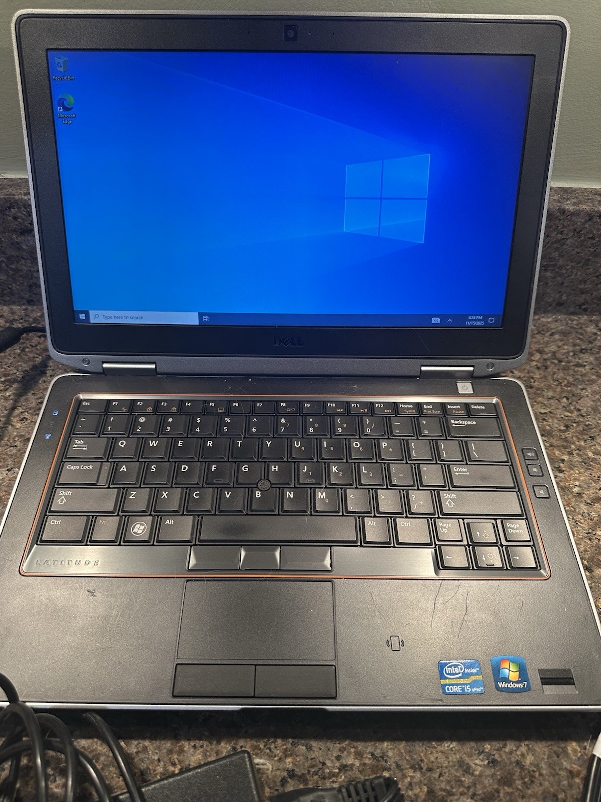Dell Latitude E6320 Intel(R) Core(TM) i5-2520M 8GB CPU @ 2.50GHz Window 10 Pro