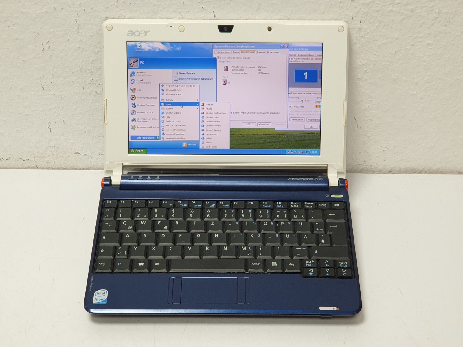 Acer Aspire ONE Mini Notebook Windows XP 160GB 1.5GB Laptop WEBCAM VGA 8.9″