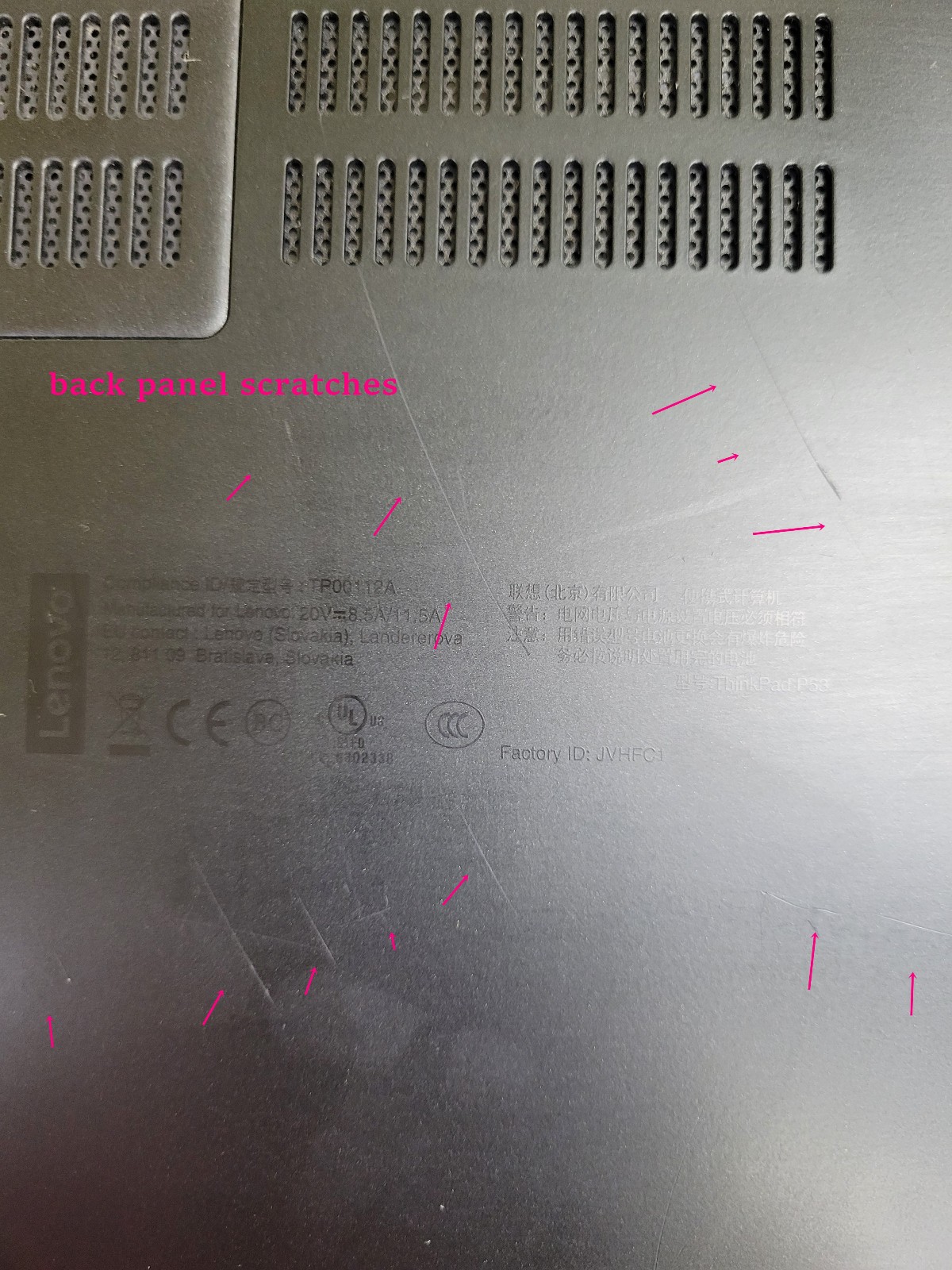 Lenovo ThinkPad P53 i7-9750H 2.60GHz 16GB 256GB M.2 Quadro T000 No OS