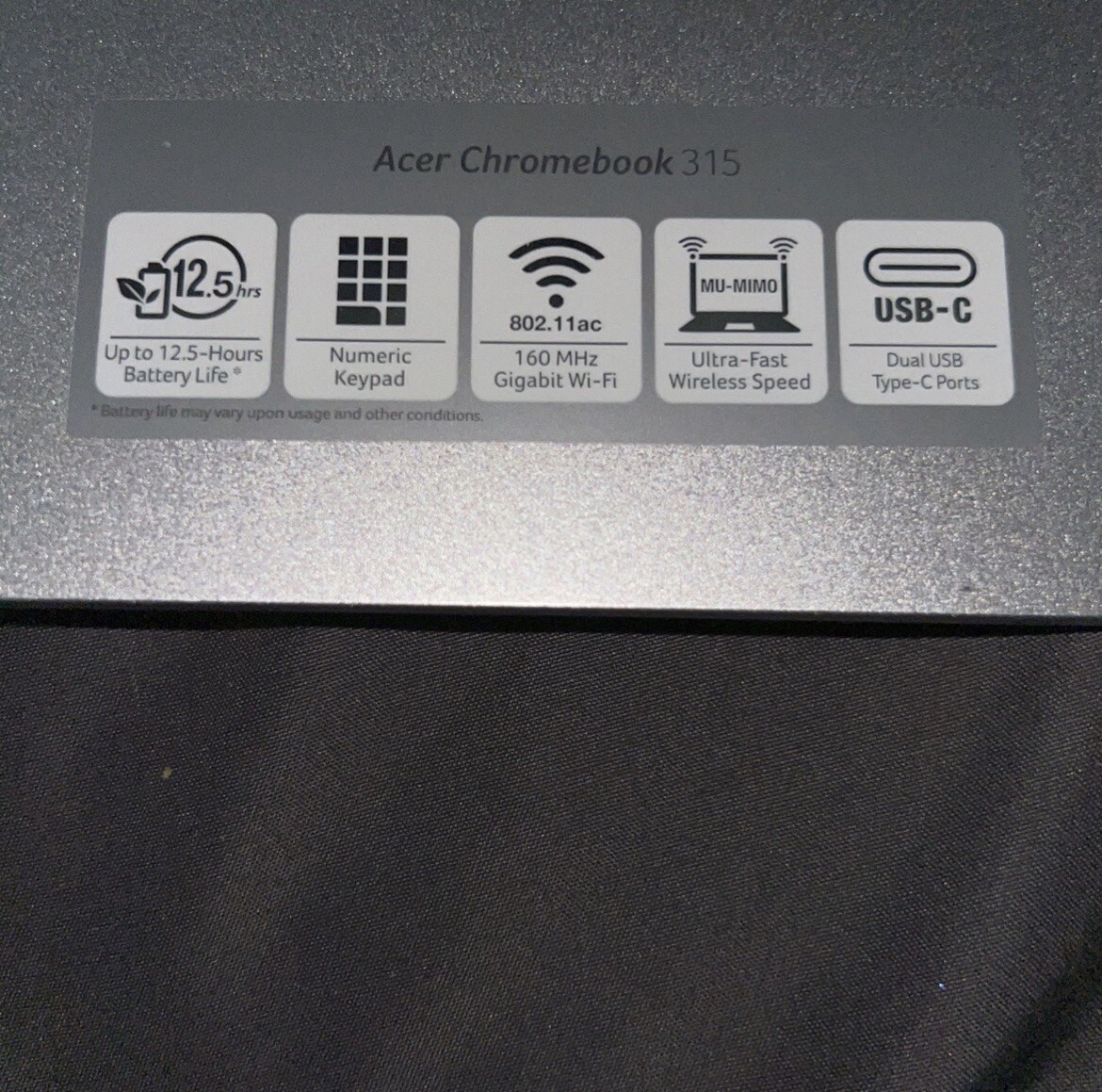 Acer Chromebook 315 15.6″ (32GB, Celeron N 1.1GHz, 4GB) CB315-3H-C2C3