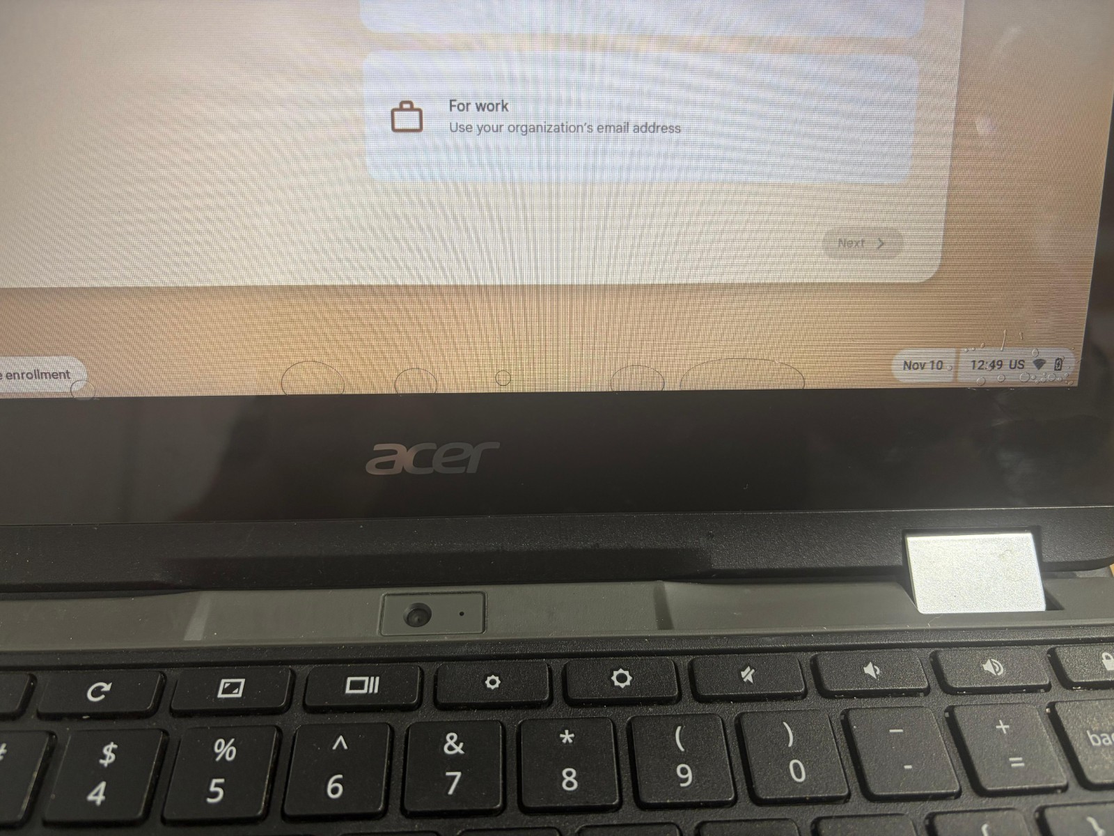 Acer Chromebook Spin 511 R752T N16Q14 2in1, 4GB, 32GB SSD *Screen Bubbles*