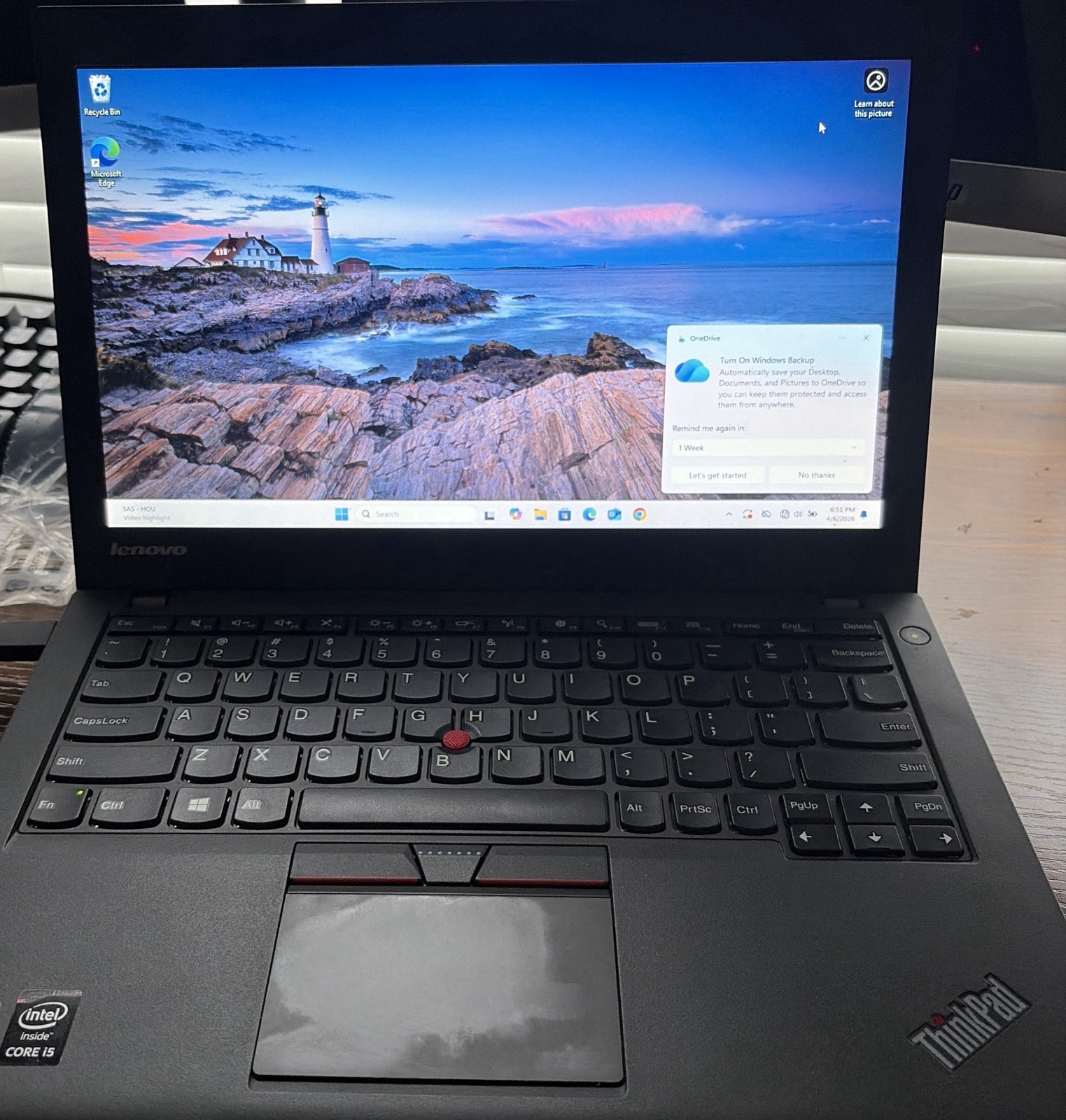 Lenovo ThinkPad X250 i5-5200U 8GB RAM SSD Laptop Windows 11 Fresh Reset Ready