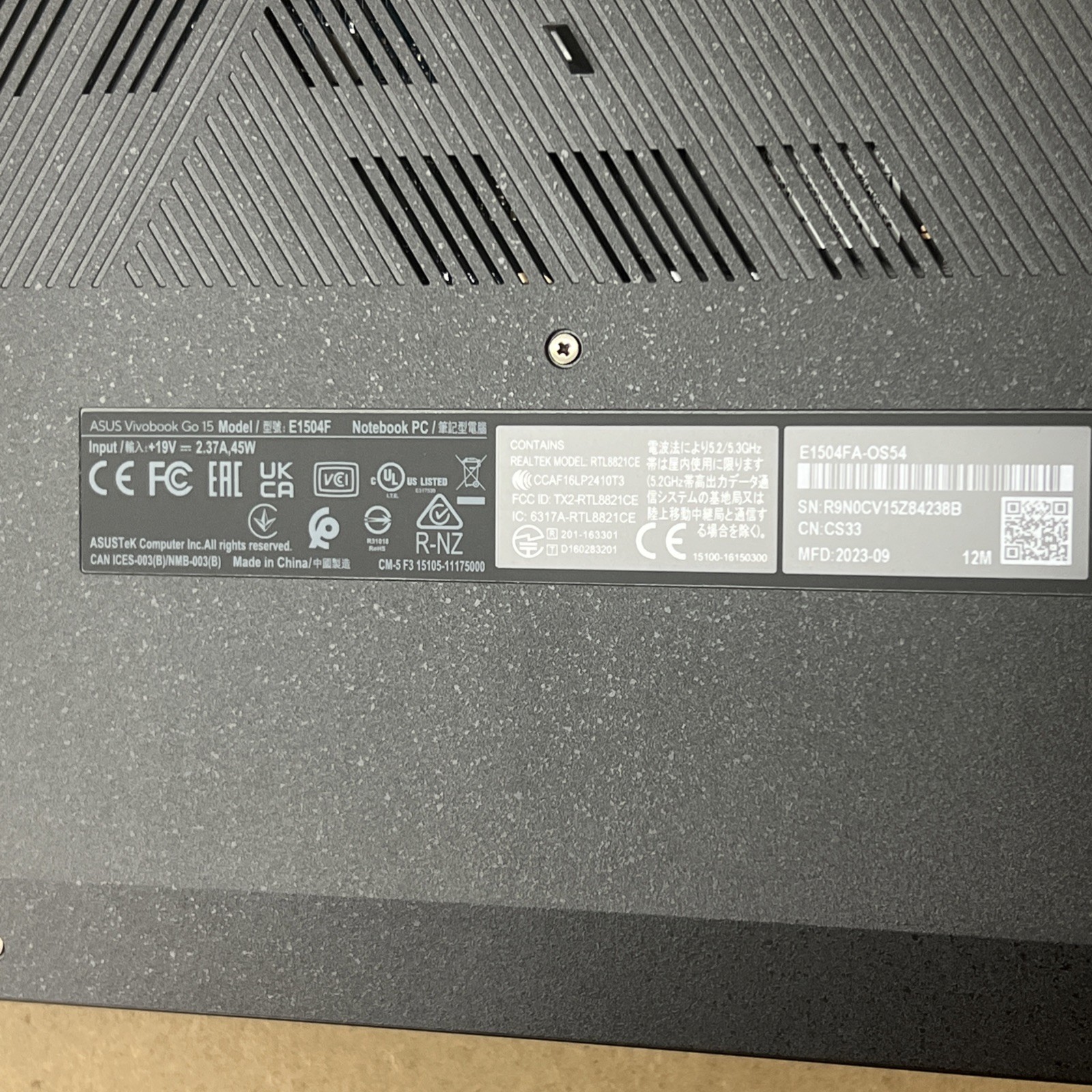 ASUS VivoBook Go E1504FA AMD Ryzen 5 7520U 16GB Ram 512GB SSD – Great