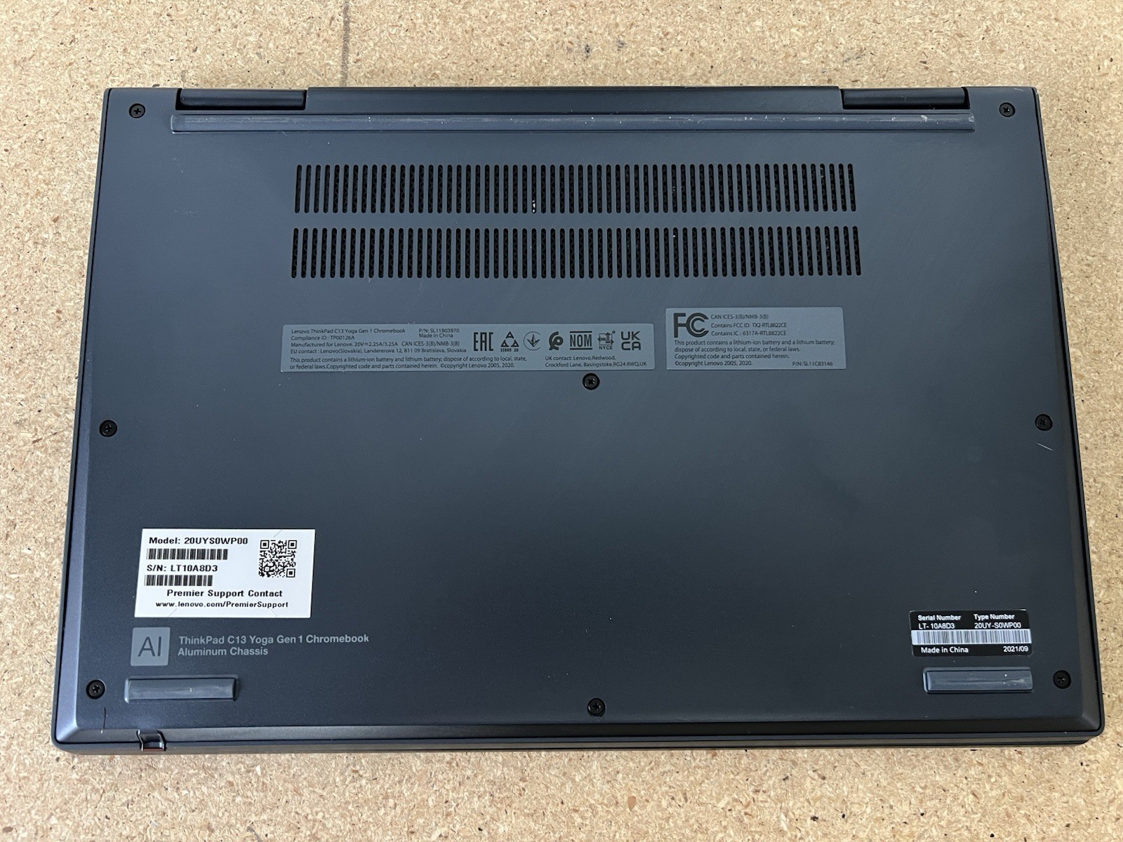 Lenovo C13 Yoga Gen 1 Chromebook – 20UYS0WP00 – AMD 3150C – 4GB – 32GB – Touch