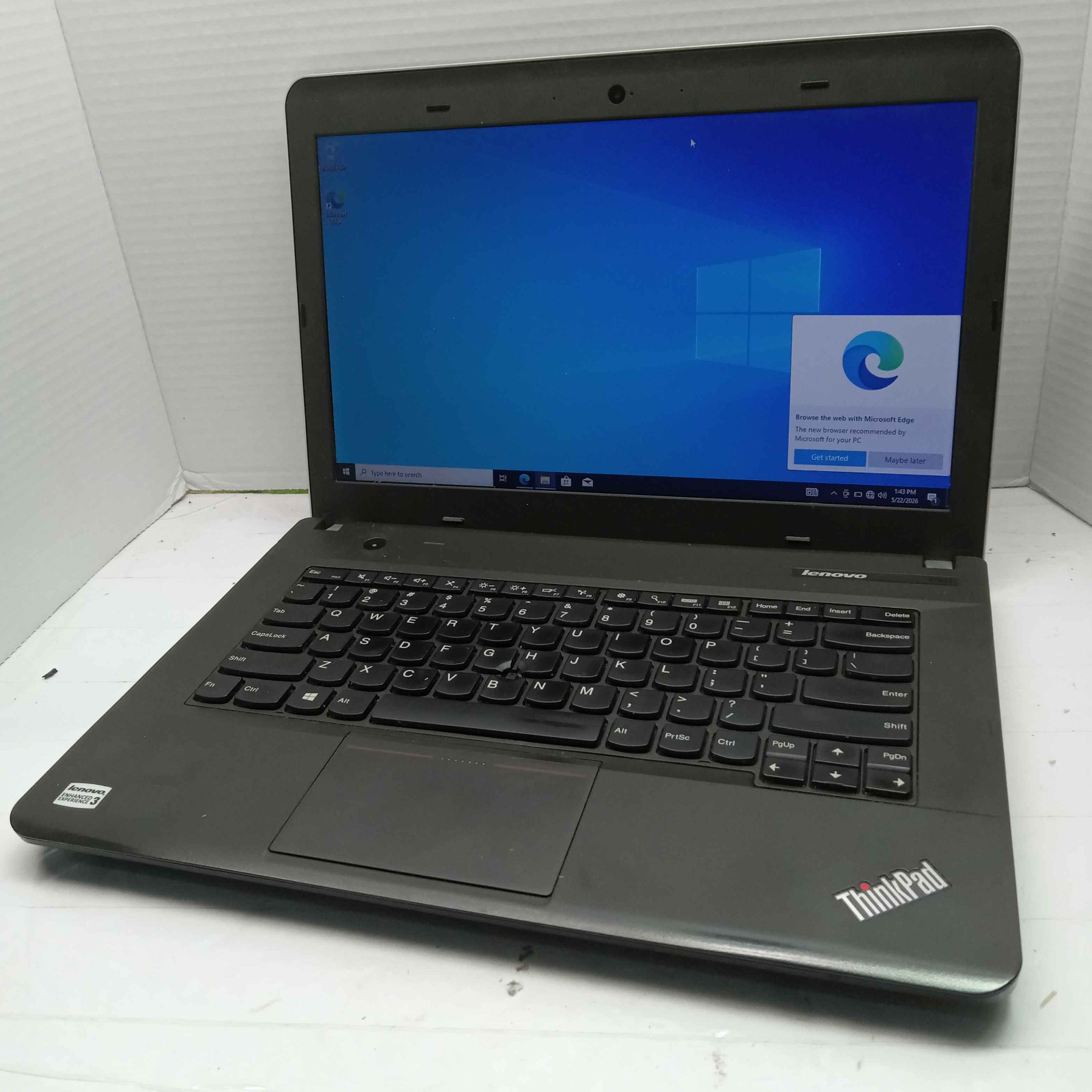 Lenovo ThinkPad E431 Windows 10 Laptop Intel i5-3230M 4GB RAM 256GB SSD No Batt^