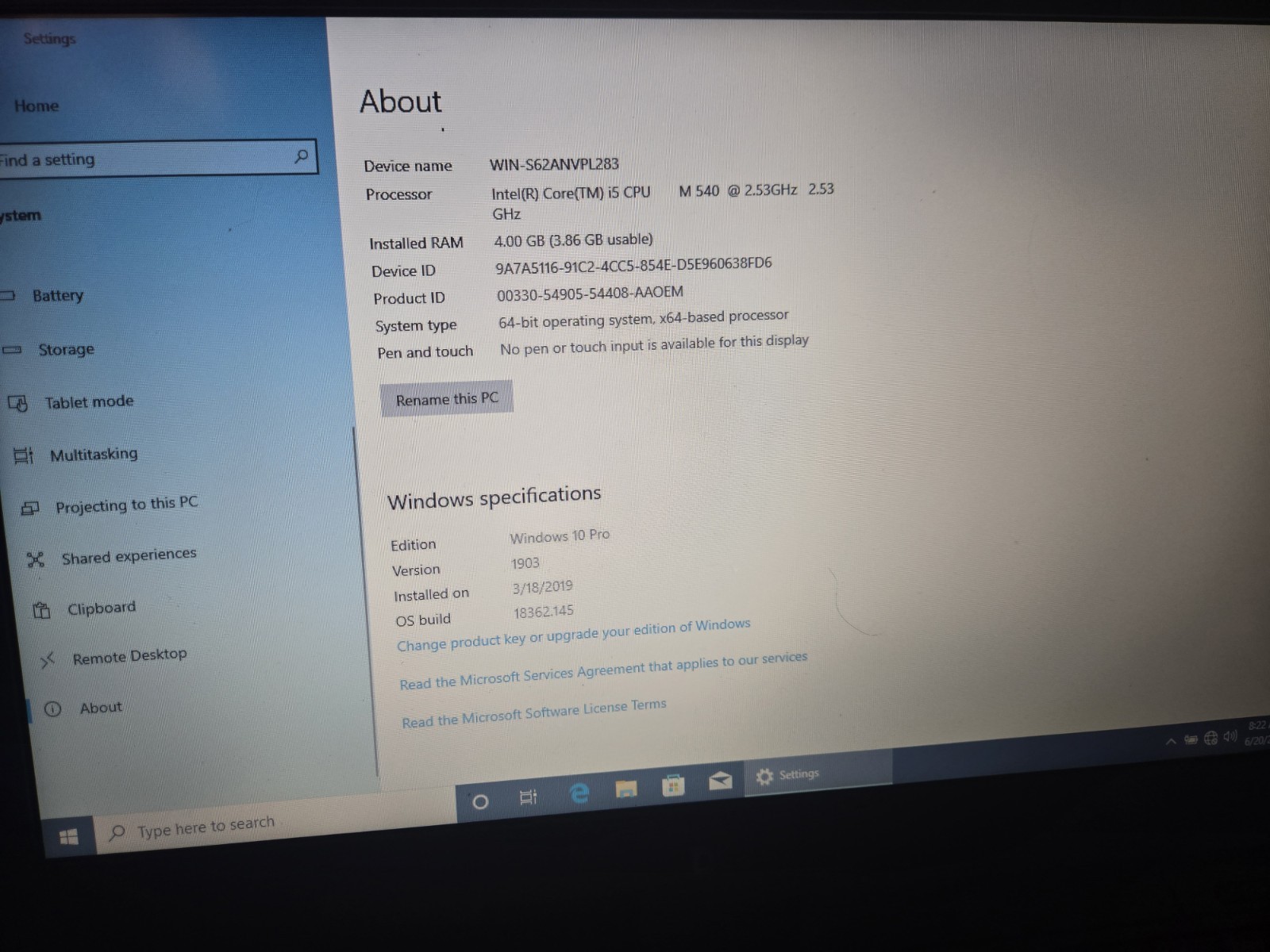lot of 2, DELL LATITUDE E4310 13″ LAPTOP i5-M540 CPU,4GB Ram, Win 10
