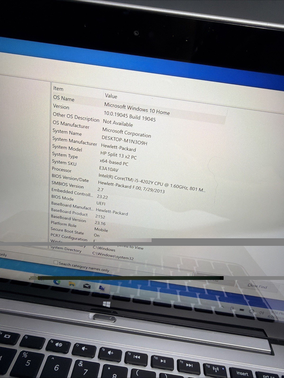 Hp Split 13 X2 13″ Laptop / Tablet i5-4202Y 4gb Ram 128gb SSD 500gb HDD Win 10