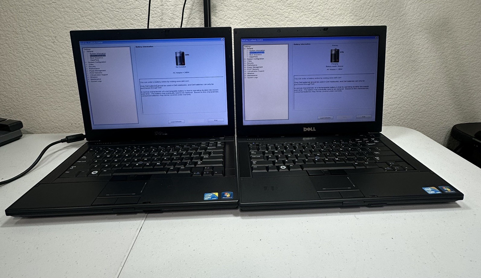 Two Dell Latitude E6410 14″ Laptop i5 2.67GHz – No HDD or Caddy
