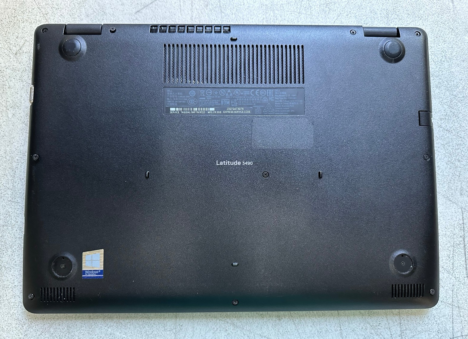 Dell Latitude 3490 14″ FHD (i7-8550U @1.80, 8GB RAM, Boot To Bio) NO HD/ADAPTER