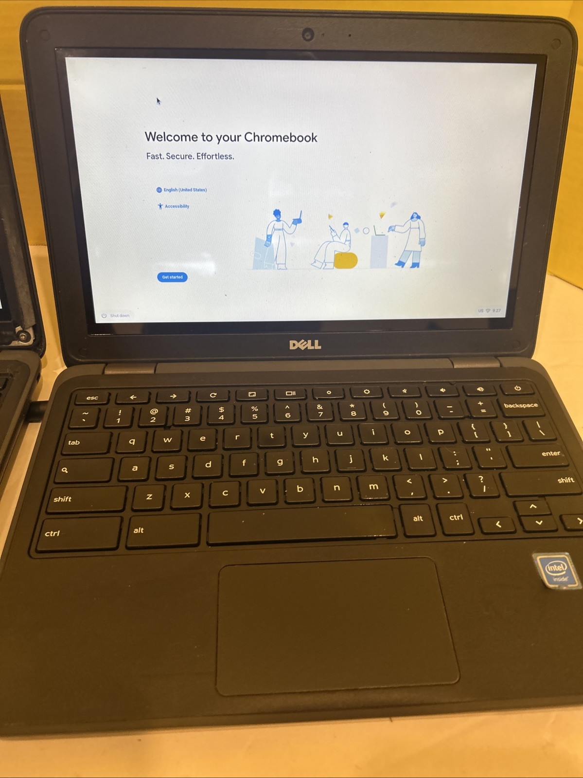 2x Dell Chromebook 3180 Touch 11.6″ 4GB 16GB Grade B Screen Blemishes Works