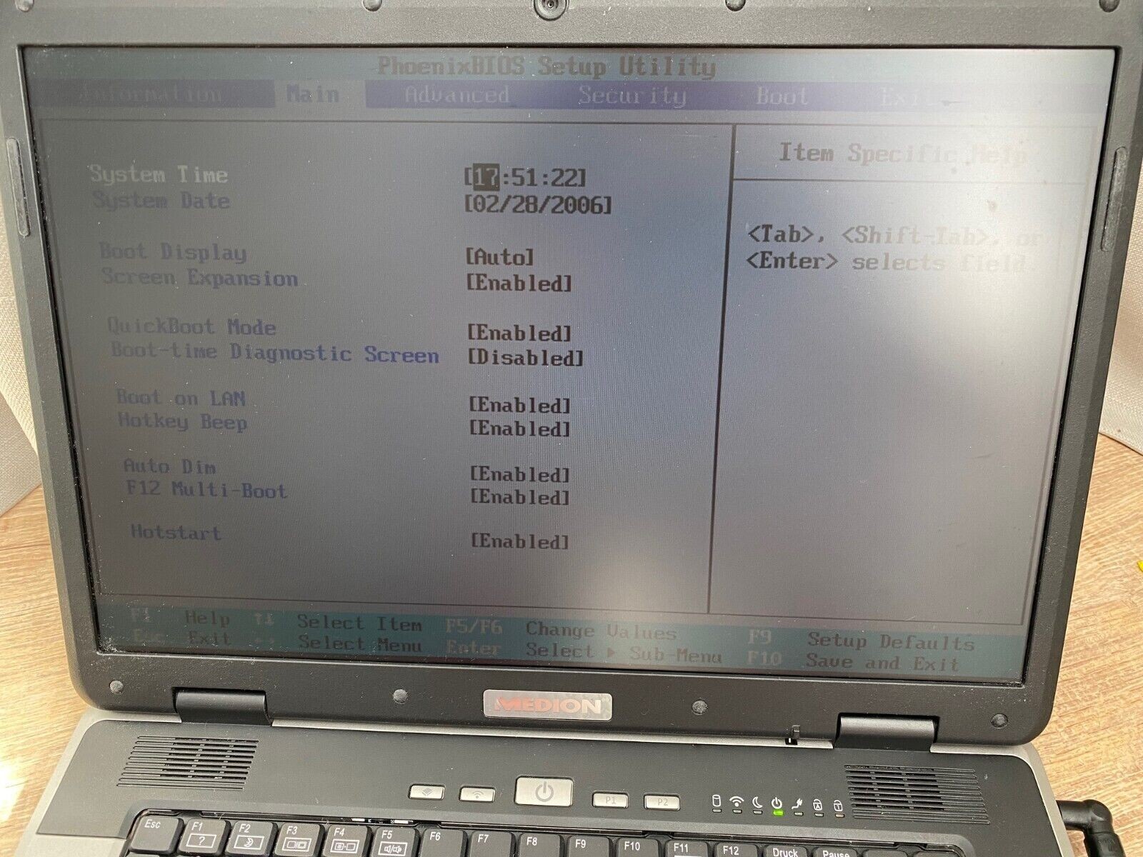 Medion MD Akoya 96290 intel T2130 2GB Memory No HDD Used