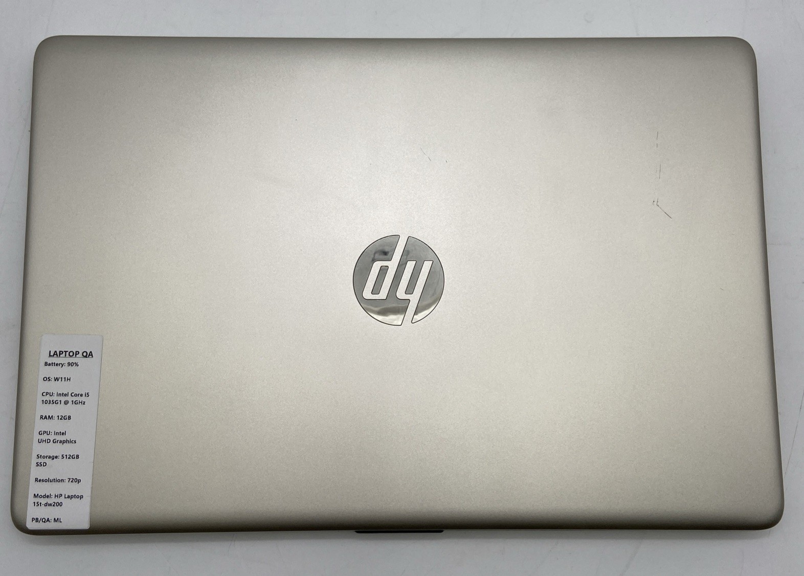 HP Laptop 15t-dw200 Intel i5-1035G1 @ 1GHz 12GB RAM 512GB SSD W11H