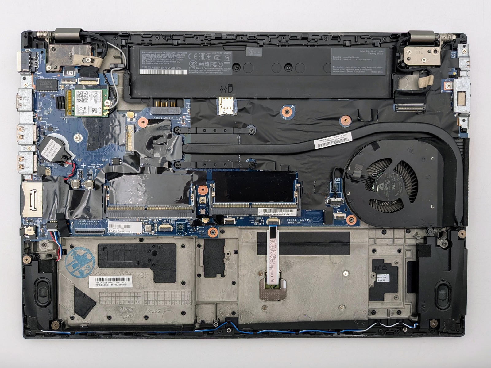 Lenovo ThinkPad T580 (20LA) 15″ FHD I5-8250U Motherboard Palmrest *READ*