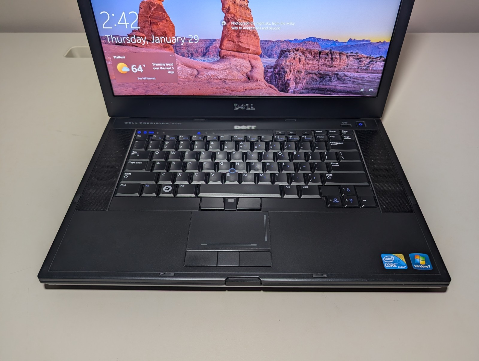15″ Dell Precision M4500 | i5 8GB RAM 256GB SSD | FHD DVD-RW NVIDIA Win 10 Pro