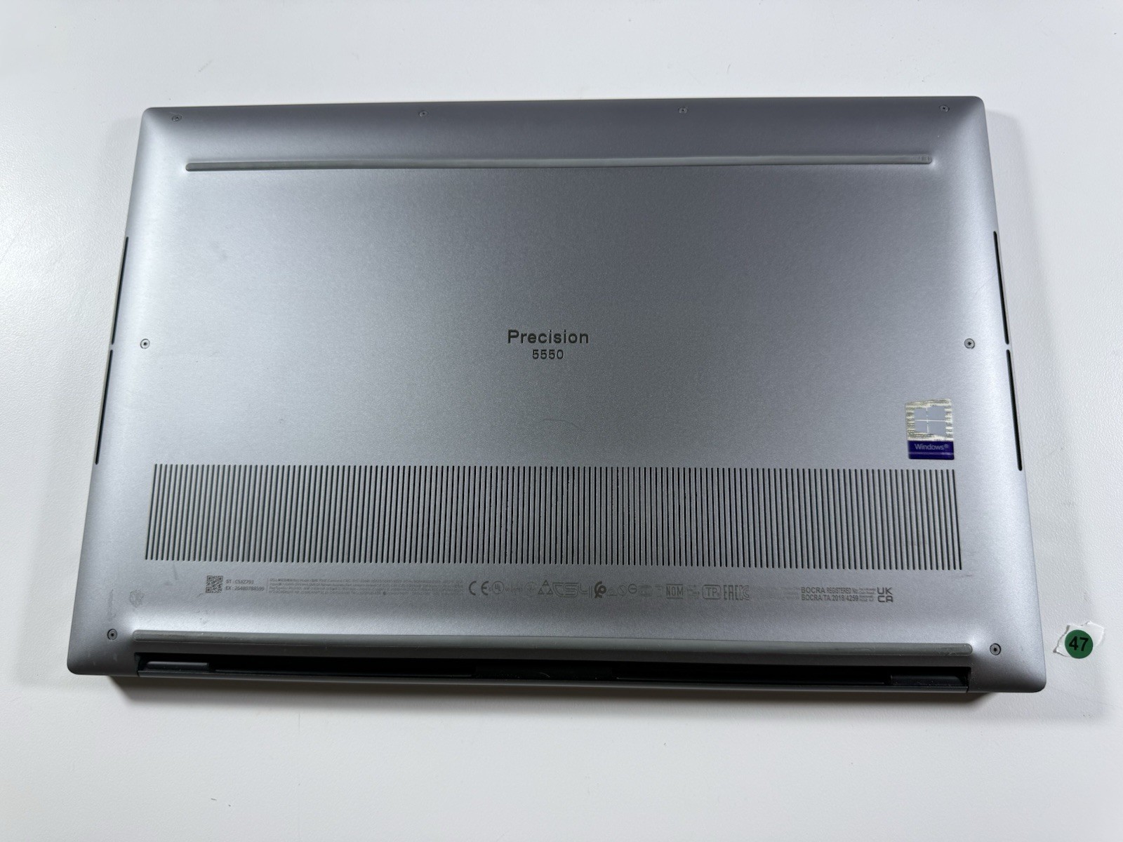 DELL PRECISION 5550 I7-10850H 512GB 16GB NVIDIA T1000 WIN 11 PRO NO BATTERY