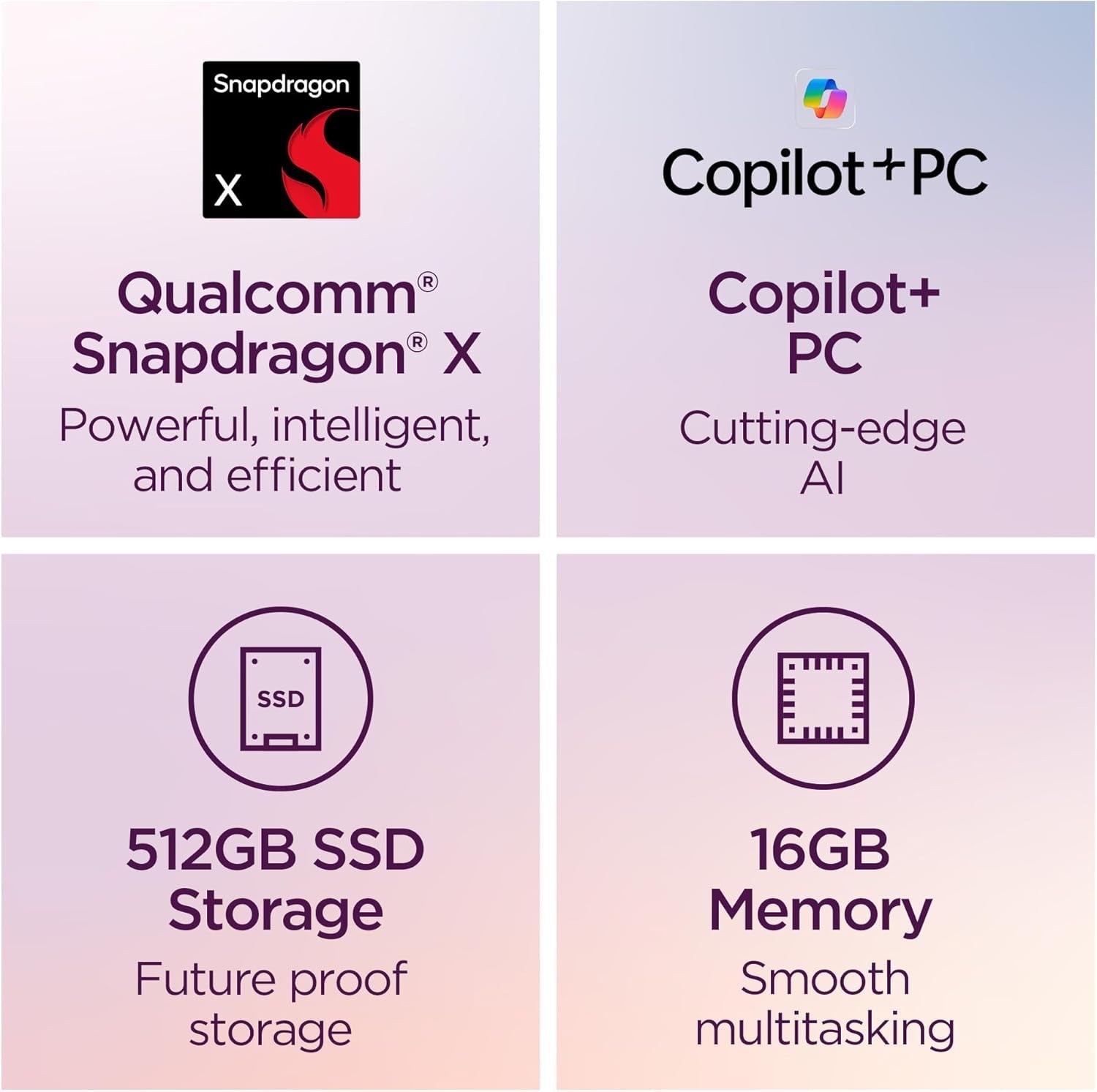 Lenovo IdeaPad Slim 3X 15.3″ WUXGA Laptop Qualcomm Snapdragon X 16 GB Luna Grey
