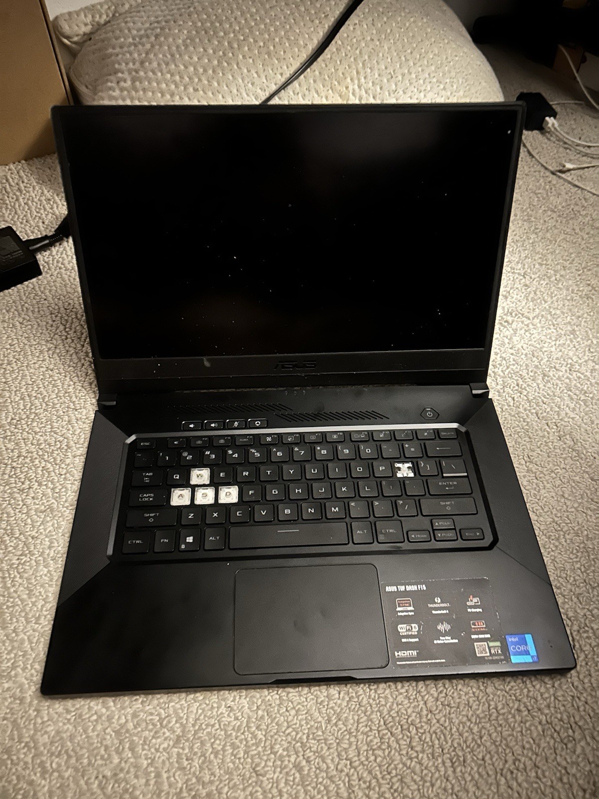 (read desc) ASUS TUF Dash F15 144hz CORE i7 NVIDIA RTX 3060 GPU