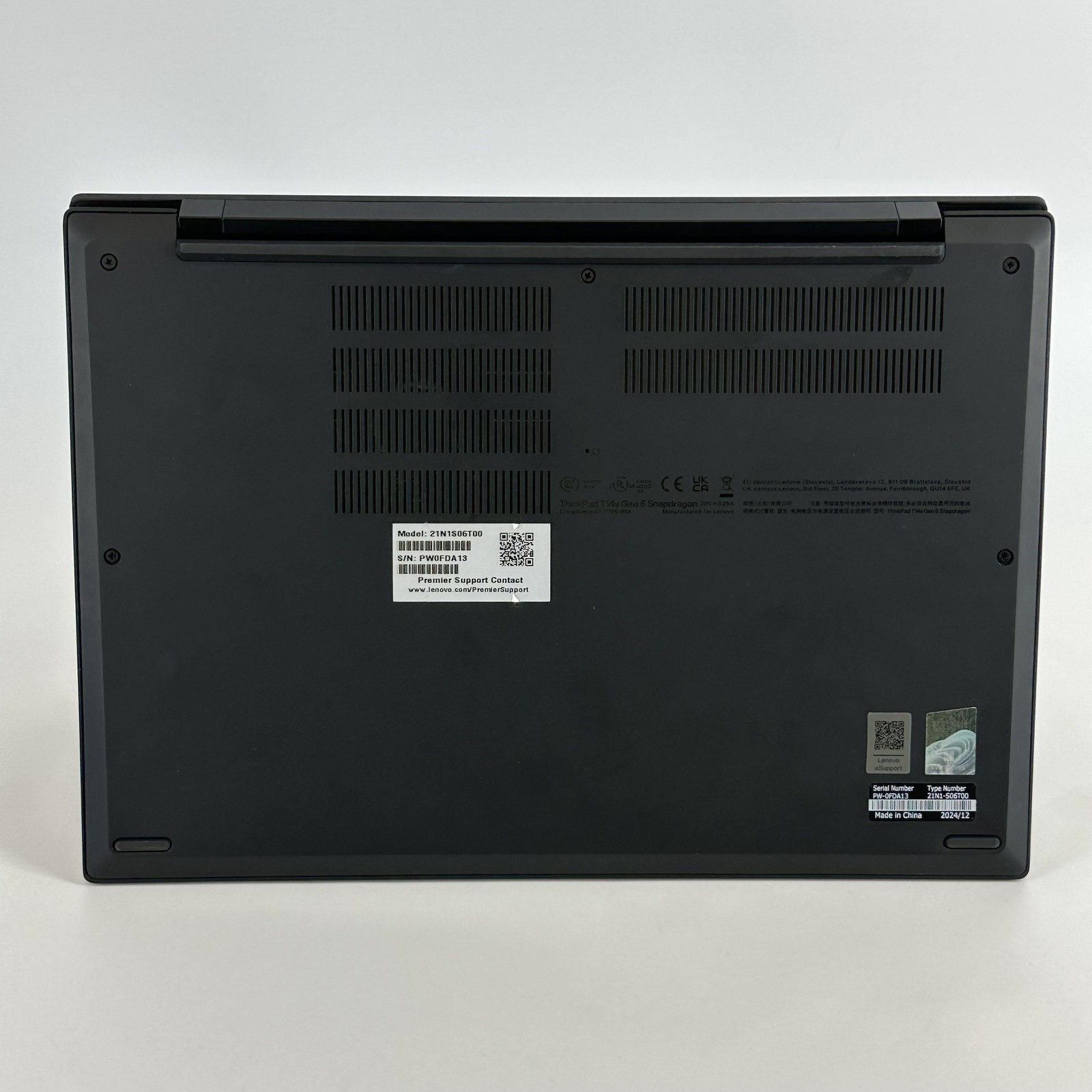Lenovo ThinkPad T14s Gen 6 FHD+ TOUCH 3.24 GHz Snapdragon X Plus 16GB 1TB SSD